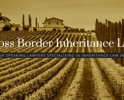 Cross border inheritance in Italy