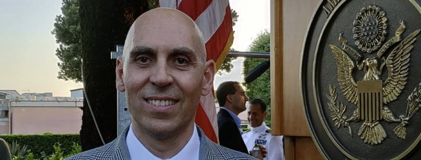 Met U.S. Ambassador to Italy, Lewis M. Eisenberg, Celebration of American Independence Day.