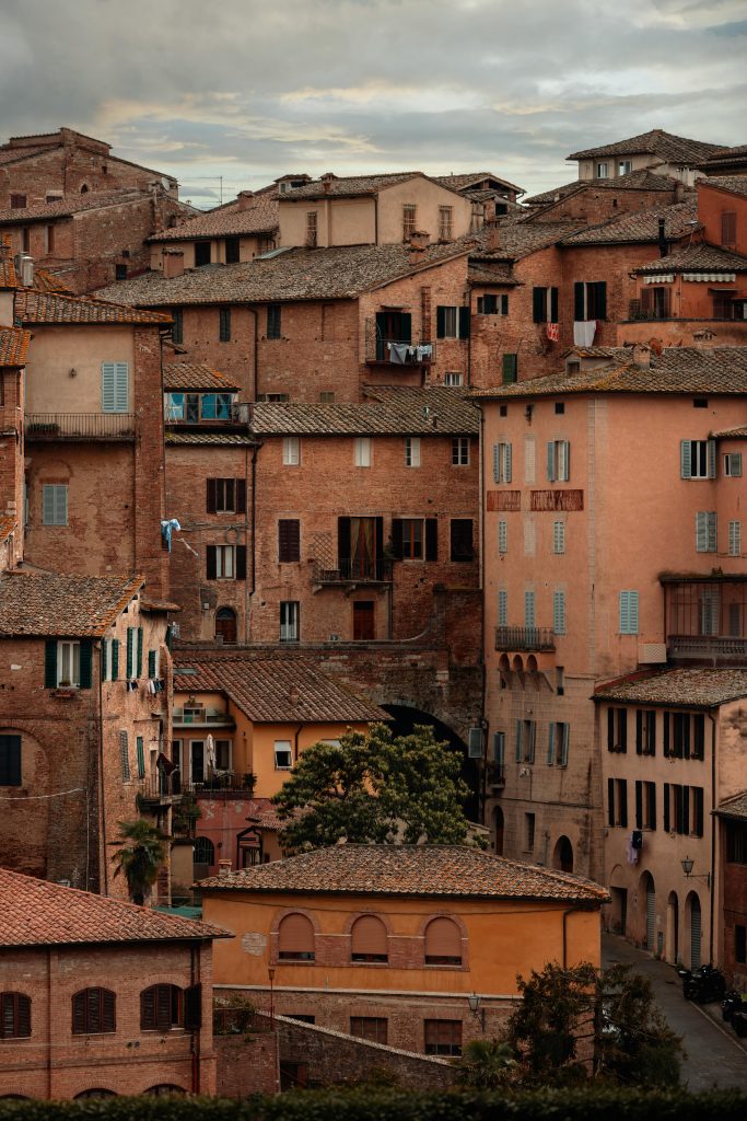 Maisons traditionnelles dans un village italien